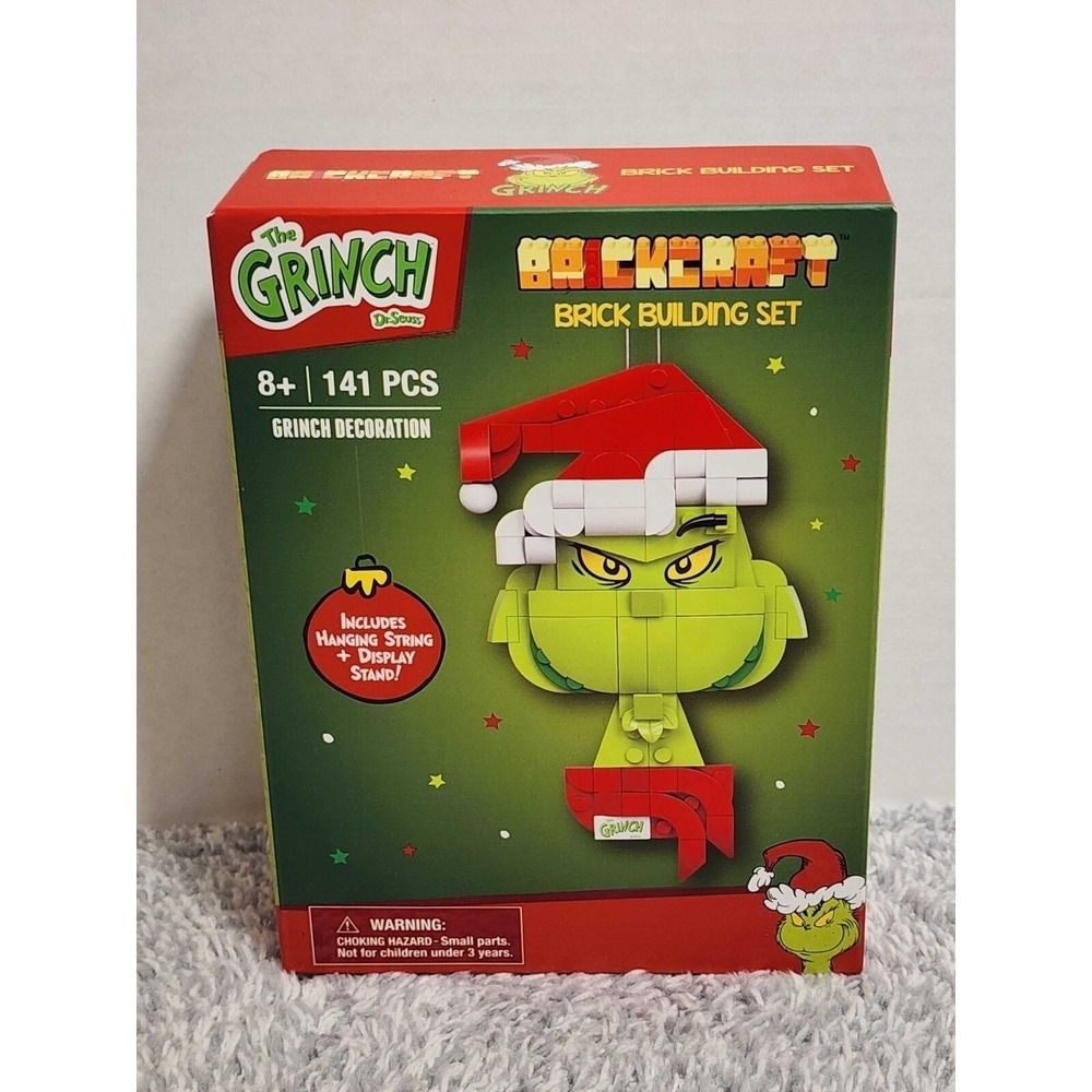 The Grinch BrickCraft Brick Building Set 141 Pieces Christmas Xmas Decor NEW NIB